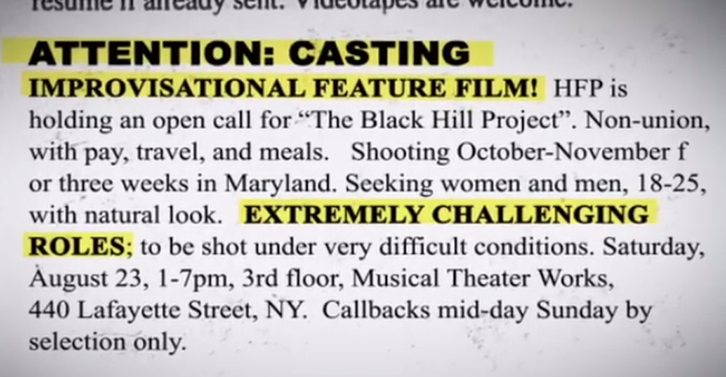 Téléchargement gratuit Images 20 Haunting Facts About The Blair Witch Project E News actualisé salutations